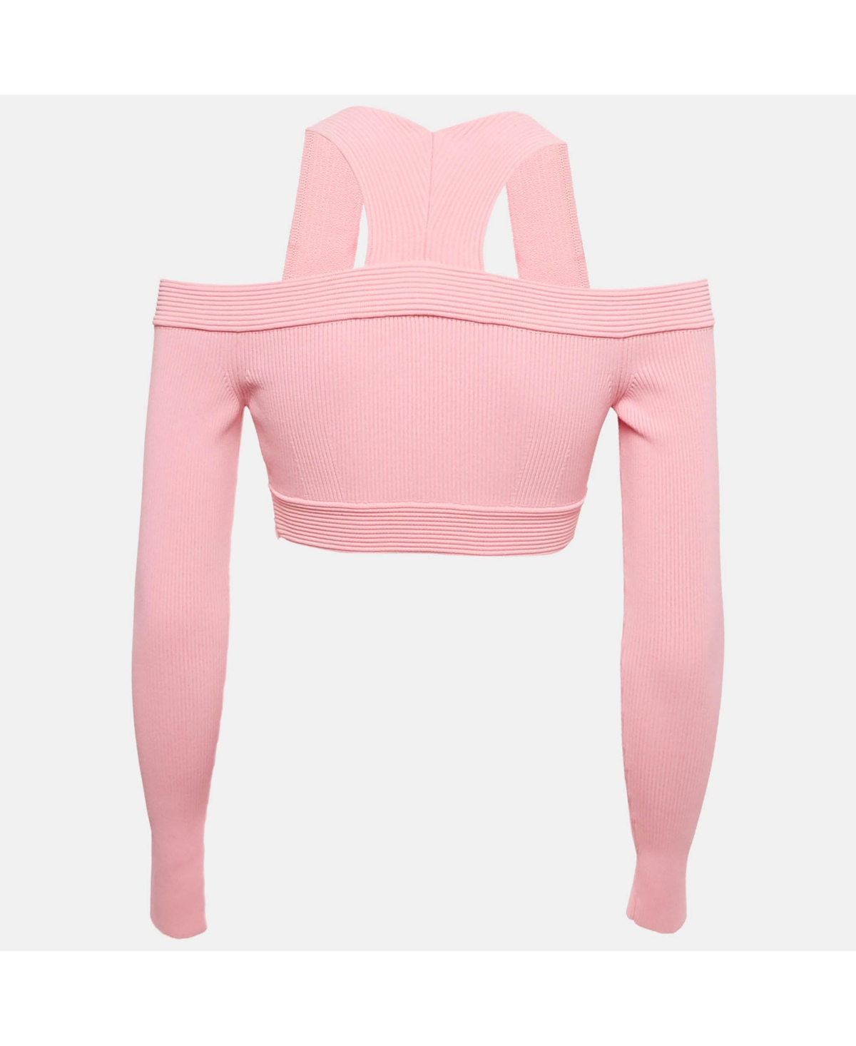 Pre-Owned Alexander Mcqueen Women's Rib Knit Crop Top