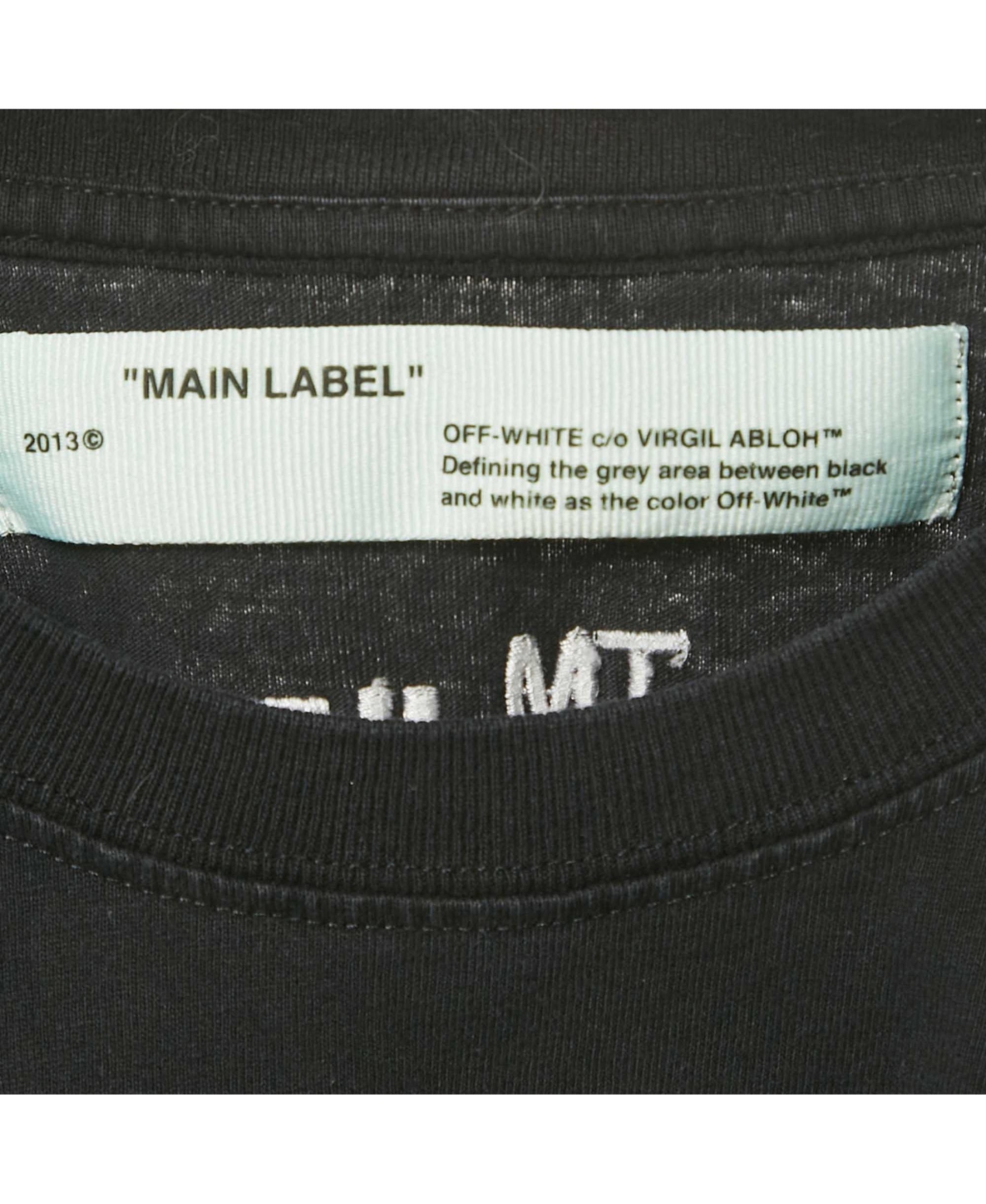 Pre-Owned Off-White Women's Black Logo Embroidered Jersey Crew Neck T-Shirt