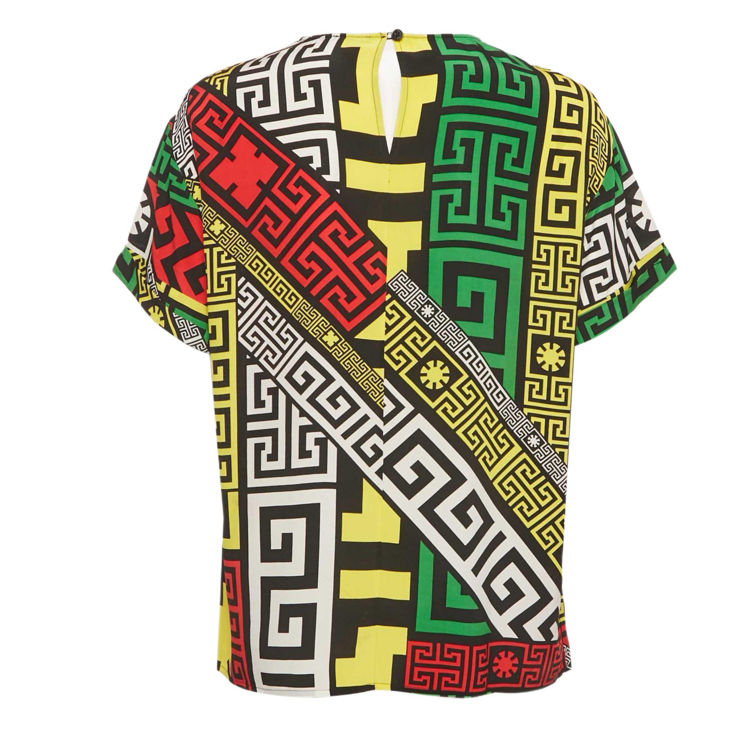 Women's Printed Silk Tunic Top