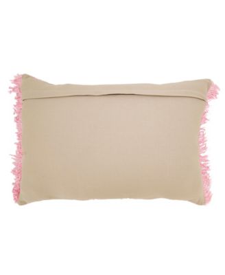 Fringe Down Filled Decorative Pillow, 16" x 24"