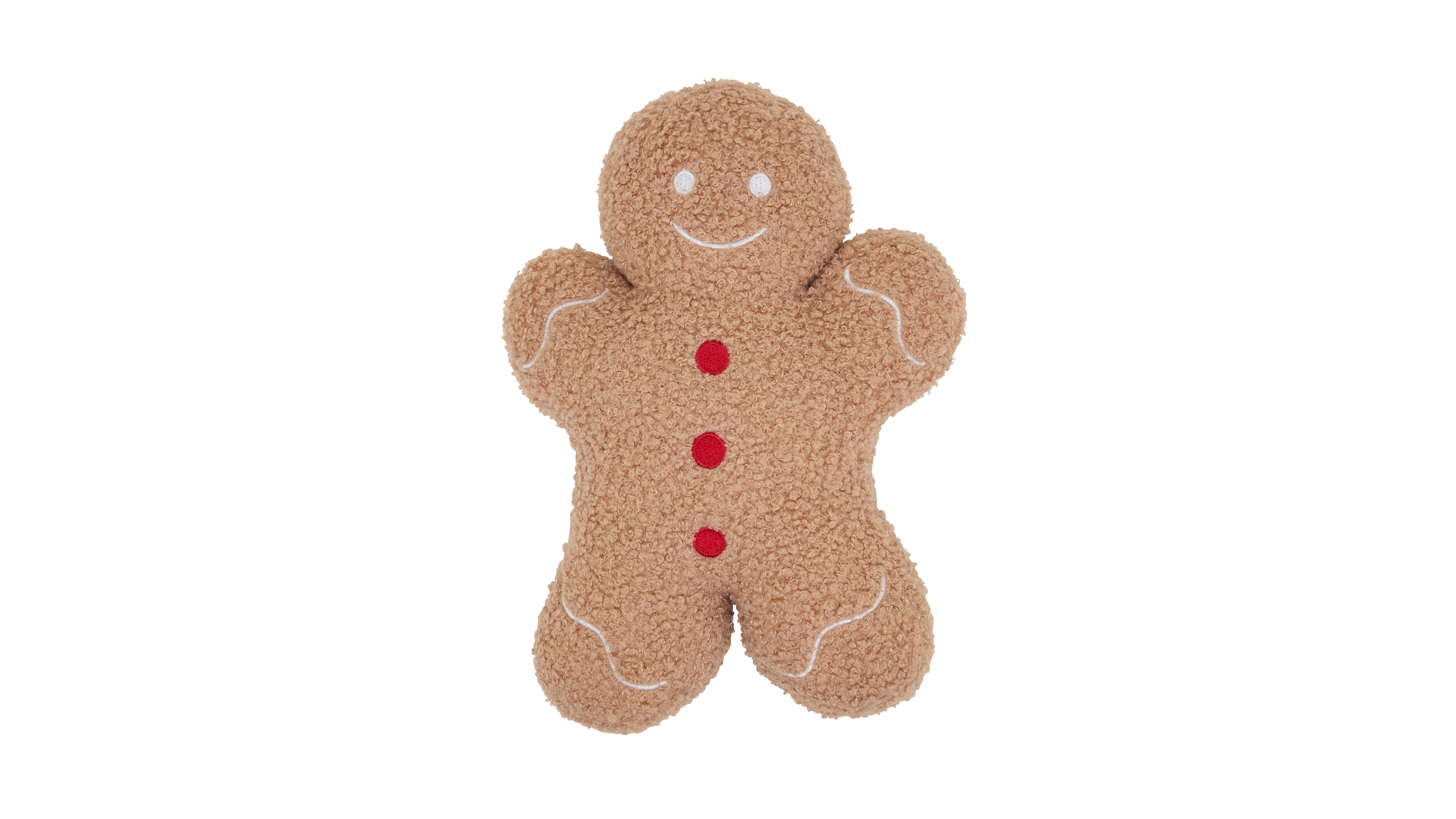 Saro Lifestyle Gingerbread Man Poly Filled Decorative Pillow, 9" x 12"