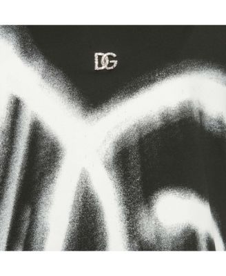 Women's Black Graffiti Logo Oversized T-Shirt