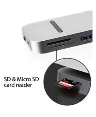 13-Port USB-C Triple Display 4K Docking Station HD Slim Multi-Port Adapter – Gray