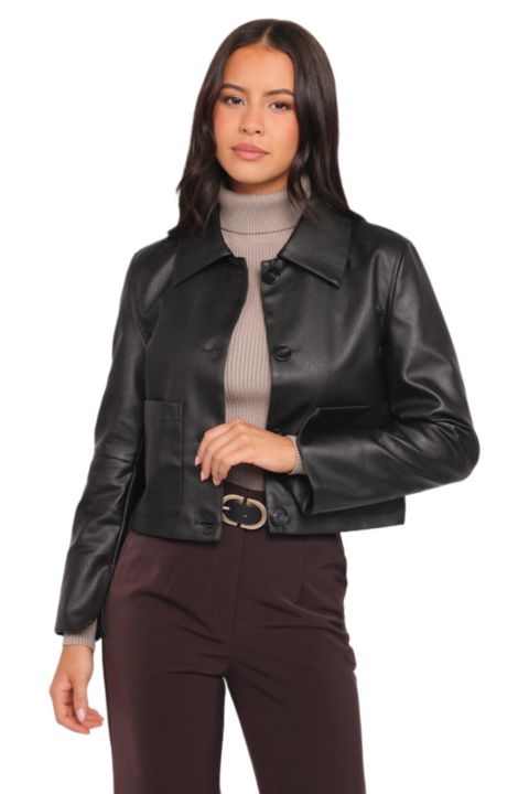 Женские куртки Petal and Pup Hope Crop Faux Leather Jacket