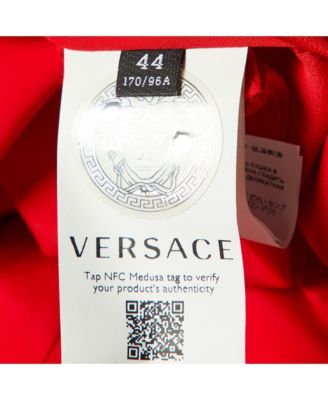 Women's Red Crepe Sleeveless Dress