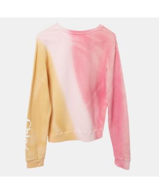 Women's Pink/yellow Dyed Cotton Knit