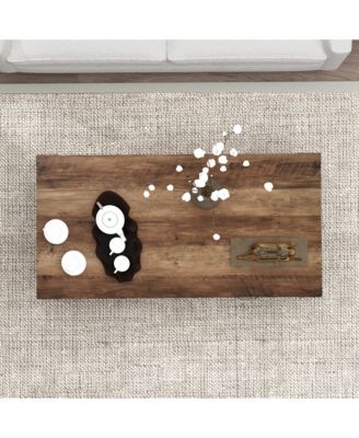 Farmhouse Table with Storage and Drawer, Distressed