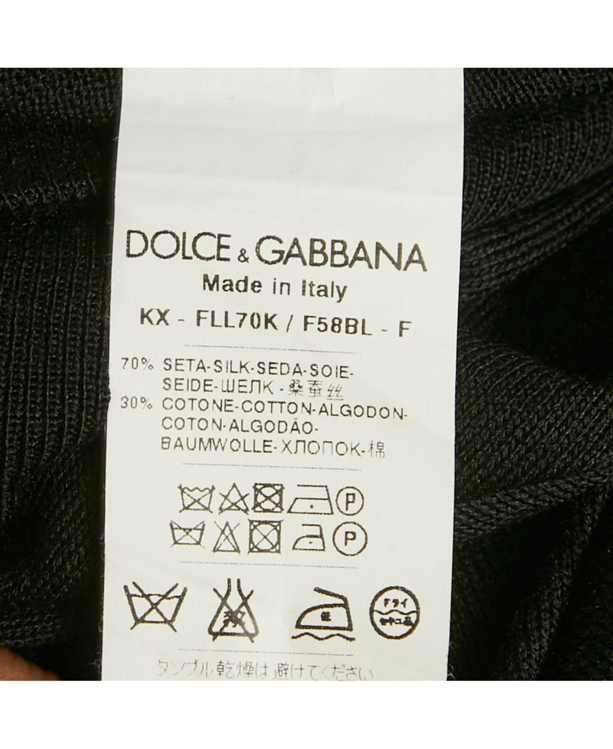 Pre-Owned Dolce & Gabbana Women's Black Floral Jacquard Cotton Cardigan