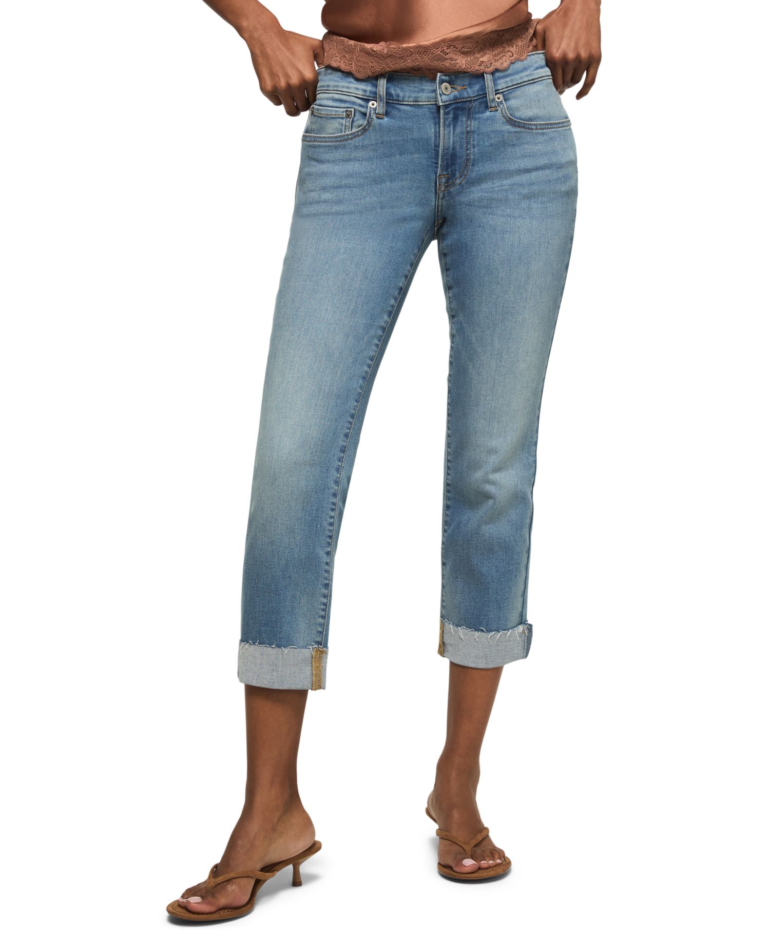 Women's Sweet Mid-Rise Capri Jeans