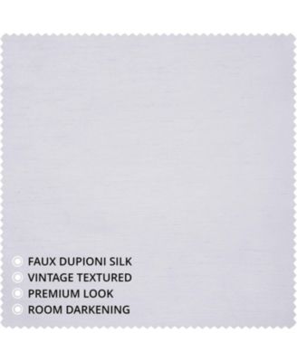 Vintage Textured Faux Dupioni Silk Curtain