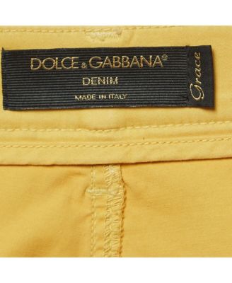 Women's Metallic Gold Coated Cotton Grace Skinny Pants