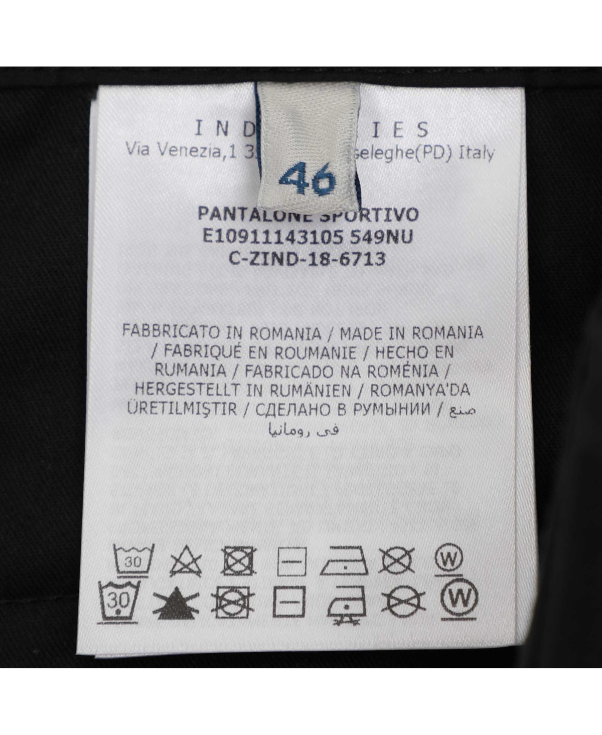 Pre-Owned Moncler Men's Black Cotton Trouser