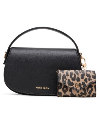 Anne Klein Small Flap Saddle Bag - Macy's