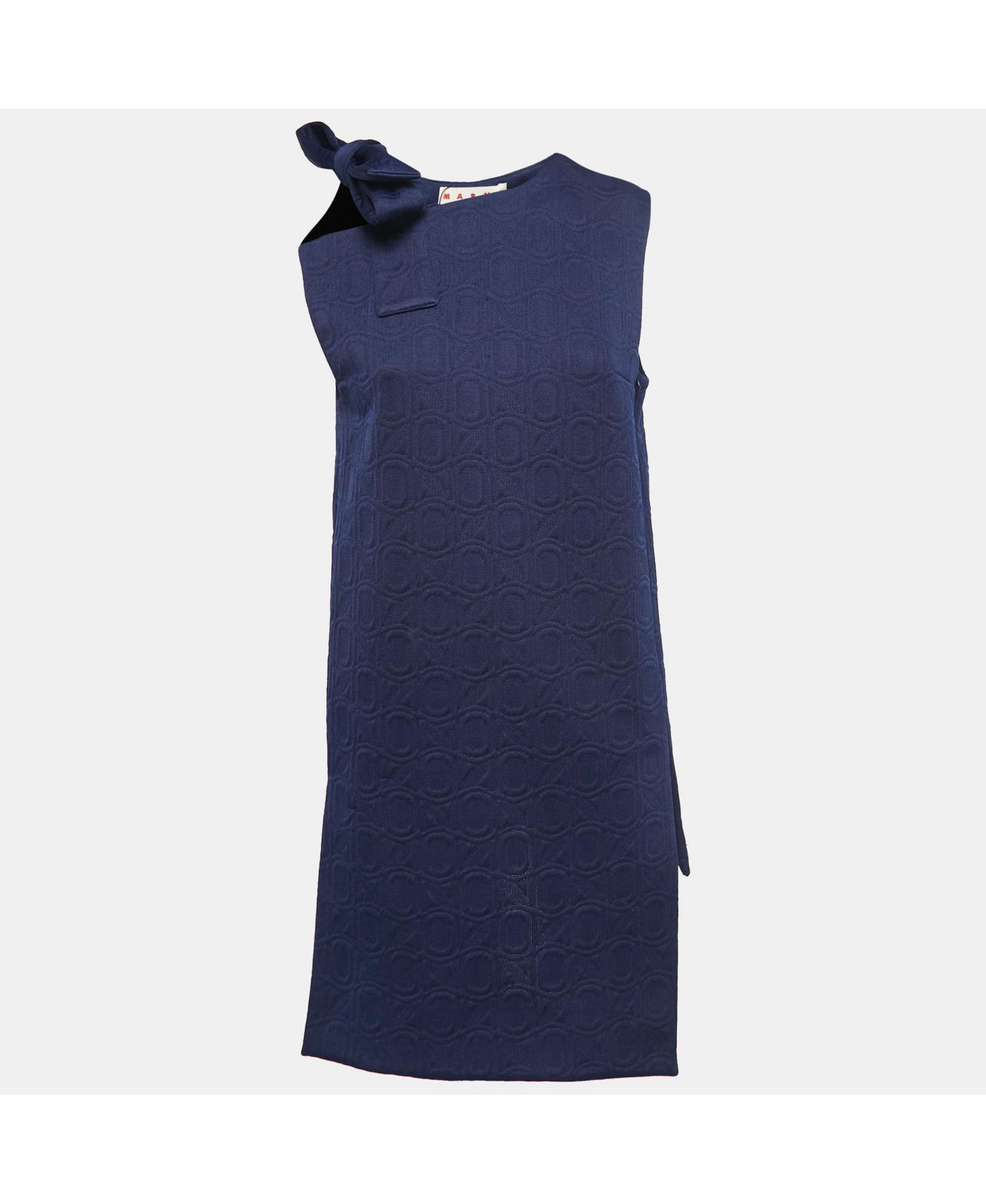 Women's Navy Jacquard Dress
