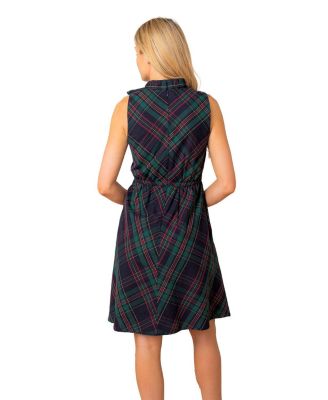 Women's Organic Sleeveless Bow Neck Dress