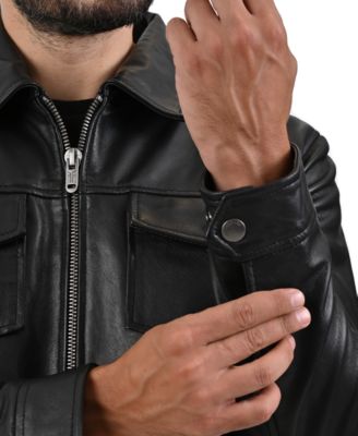 Men's Regular-Fit Collared Neck Jacket