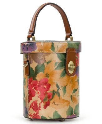 Candela French Hydrangeas Printed Top Handle Crossbody Bag