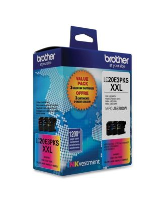 LC20E3PKS 1,200 Page-Yield Super High-Yield Ink - Cyan/Magenta/Yellow (3/Pack