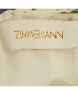 Women's Multicolor Printed Linen Lovestruck Ruffled Dress