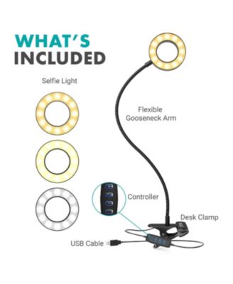 VGC-1 Flexible Selfie Ring Light - Adjustable, USB Powered