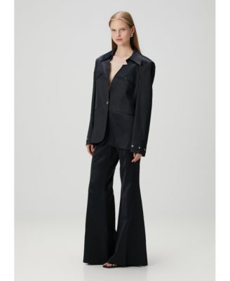 Women's Linen-Blend Tailored Blazer