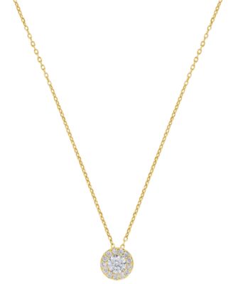 Diamond Pendant Necklace (1/4 ct. t.w.) in 14k Yellow Gold (also in 14k White Gold)