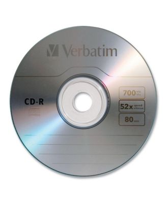 94935 700 MB/80 min 52x CD-R Recordable Discs in Slim Jewel Case - Silver (10/Pack