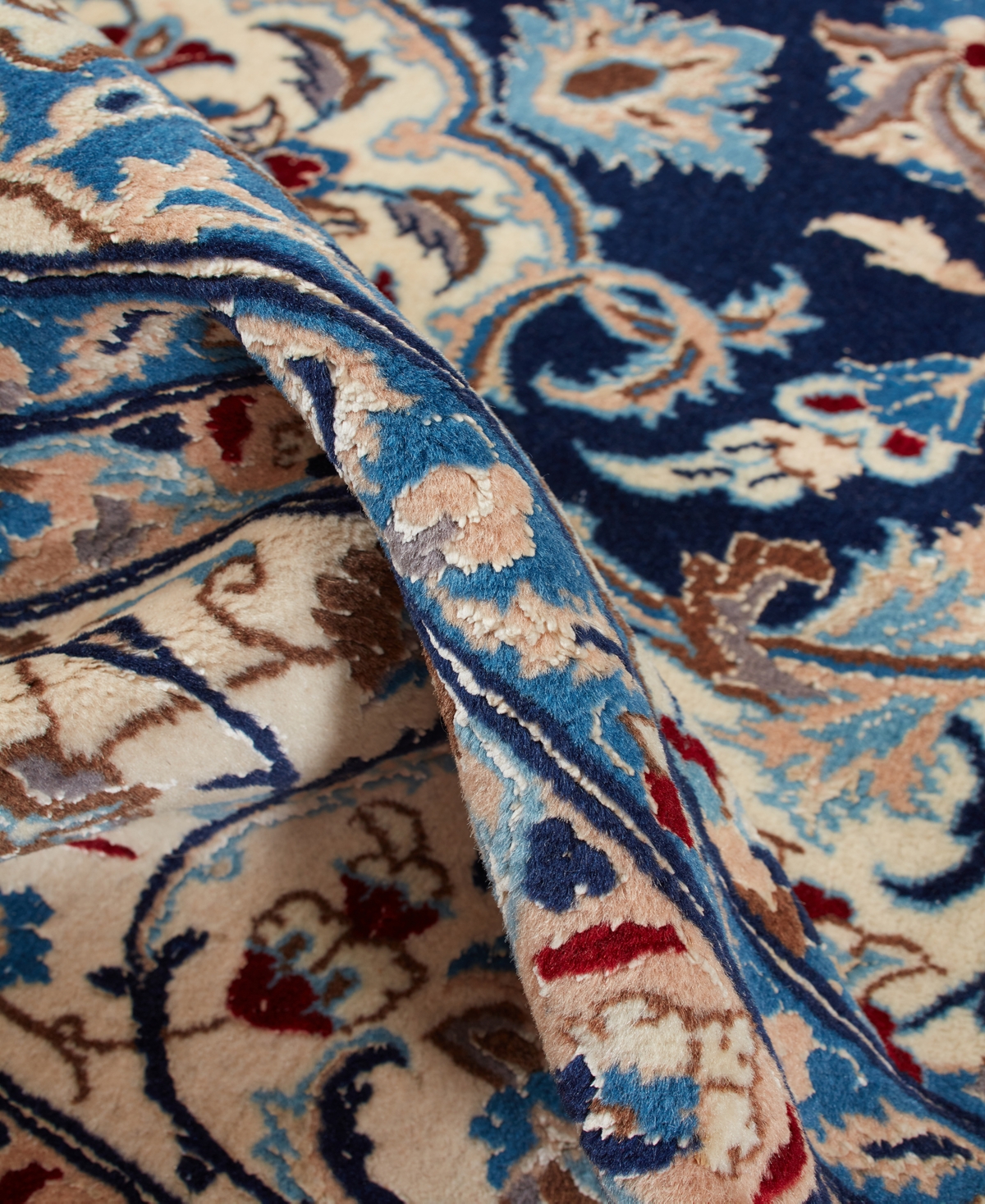 Adorn Hand Woven Rugs Persian Nain 7' 3" x 11' 1" Area Rug