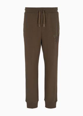 Men's Regular-Fit Eagle Logo Embroidered Joggers 