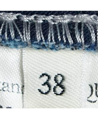 Women's Blue Denim Dual Tone Pleated Mini Skirt