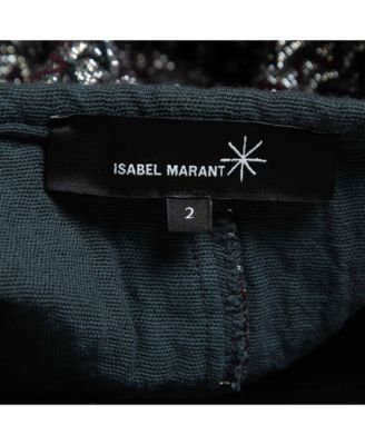 Women's Silver Zig-Zag Patterned Lurex Knit Mini Skirt