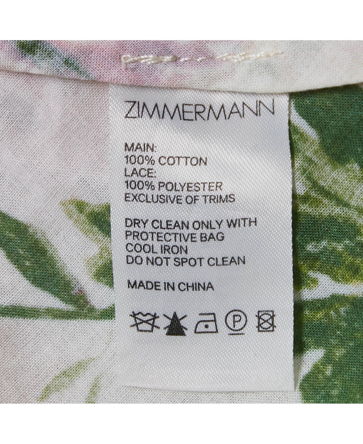 Pre-Owned Zimmermann Women's White Floral Print Cotton Off-Shoulder Heathers Dress