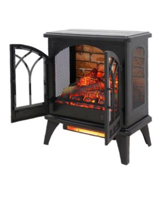 24 inch 3D Flame Electric Infrared Quartz Fireplace Stove with remote control