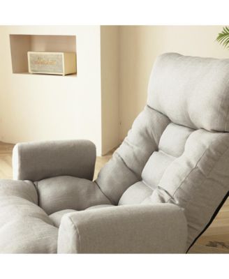 DJ-24434951 Adjustable Lounge Sofa Chair – Large Size, Soft Fabric, Reclining Feature, Living Room Furniture