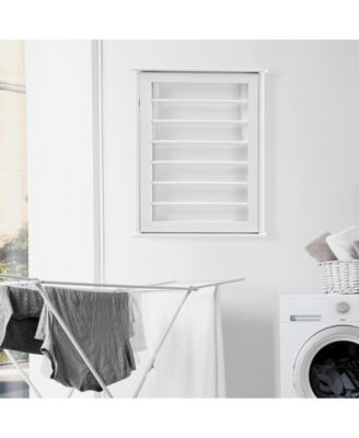 Folding Wall Mounted Drying Rack - White