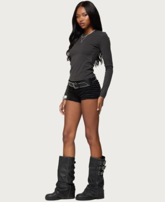 Women's Daphne Ribbed Long Sleeve T Shirt