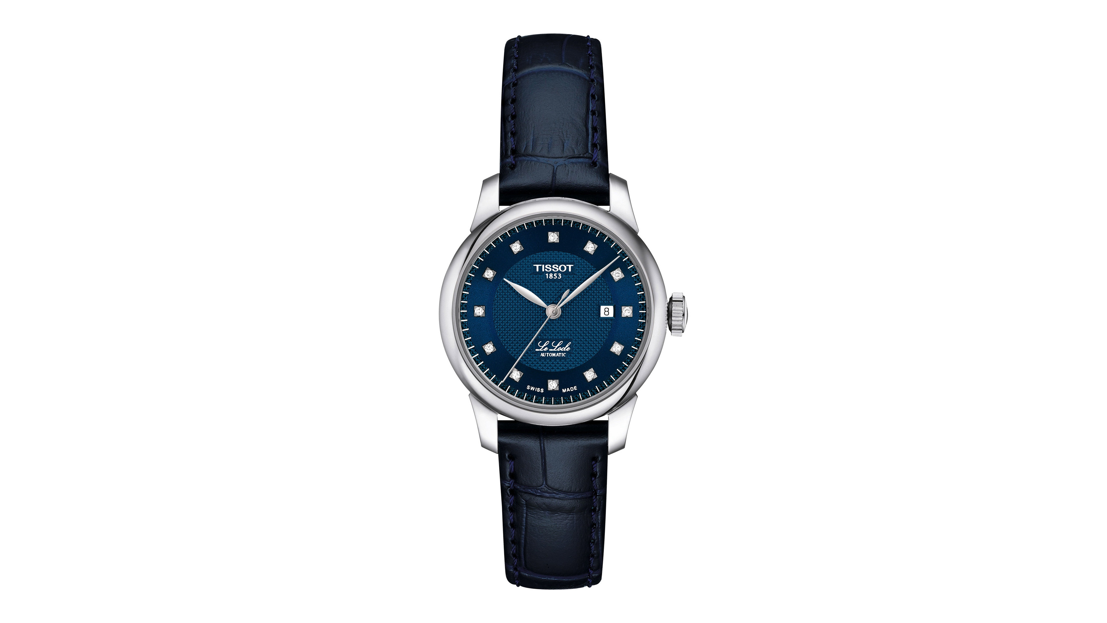 Tissot Women's Blue Leather Bracelet Watch, 29mm