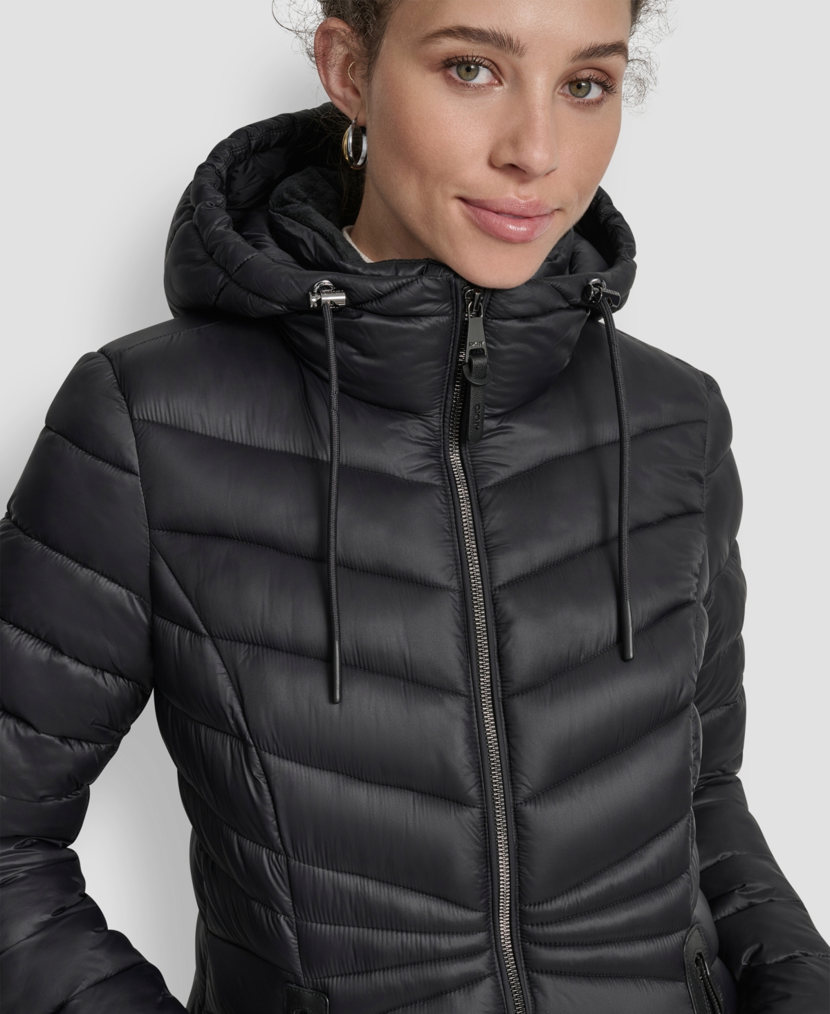 Dkny Women's Zipper-Front Coat