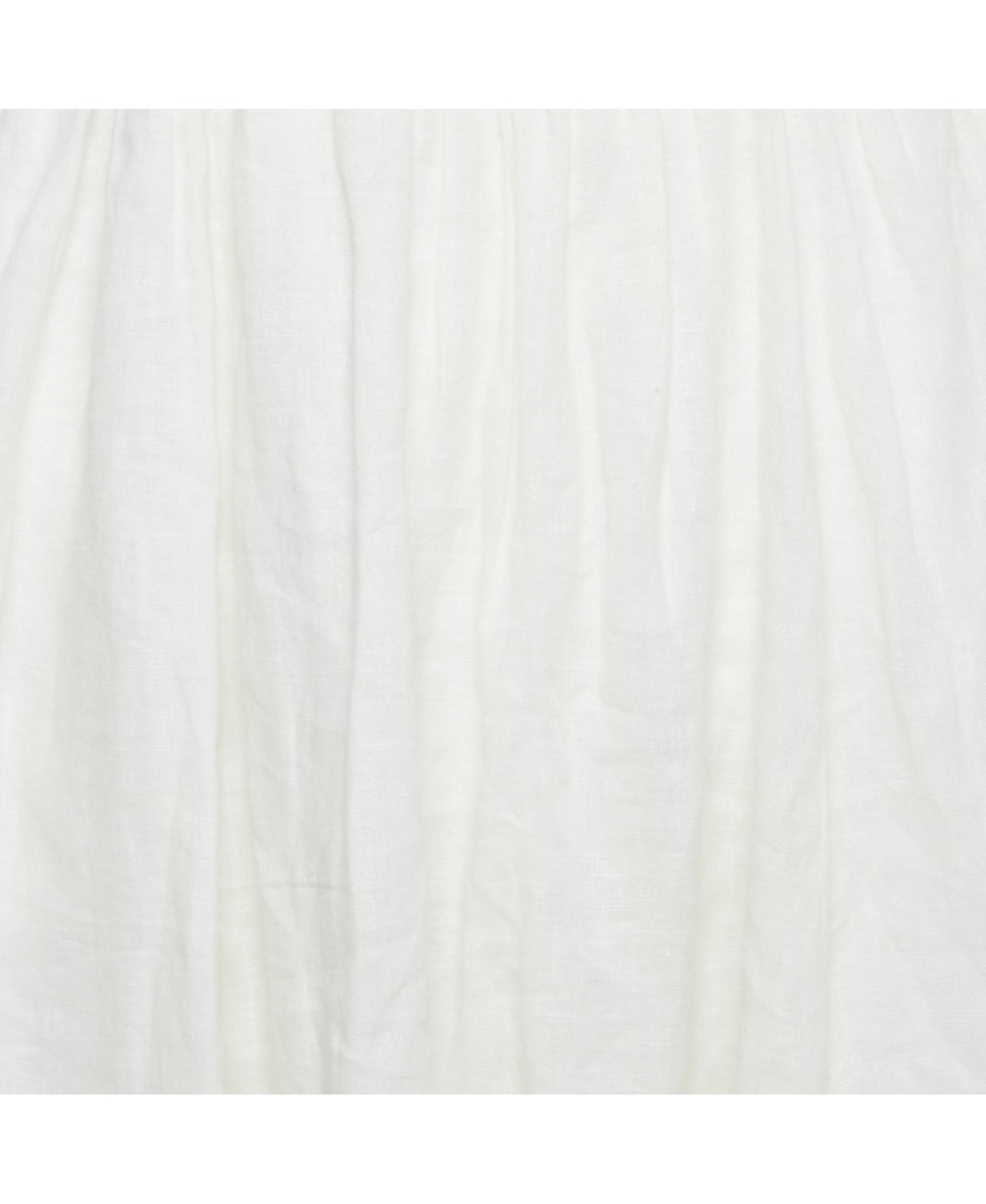 Pre-Owned Zimmermann Women's White Linen Scallop Jude Midi Dress