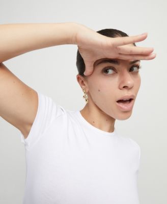 High-Shine Gold "Bubble" Drop Earrings