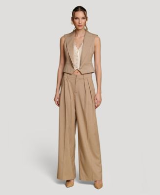 Women's High-Rise Wide Leg Trousers