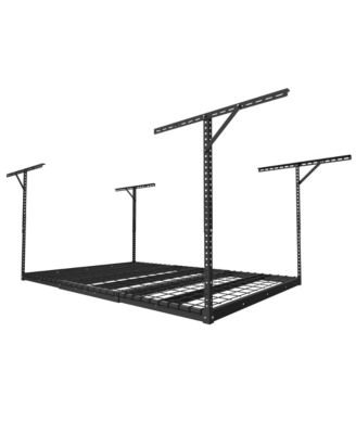 Max Series 48 in. W x 72 in. D x 22-40 in. H Black Heavy Duty Ceiling Mounted Overhead Garage Storage Rack-GR46BMAX-E