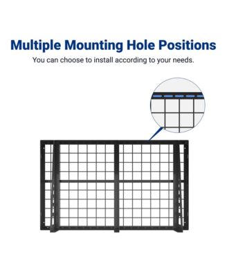 Heavy Duty Garage Wall Shelf MAX Series, Black — 40" X 24"