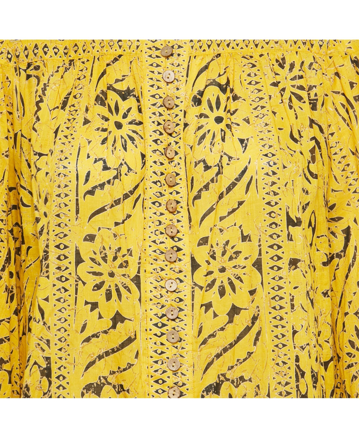 Pre-Owned Zimmermann Women's Yellow Printed Cotton Flounce Mini Dress
