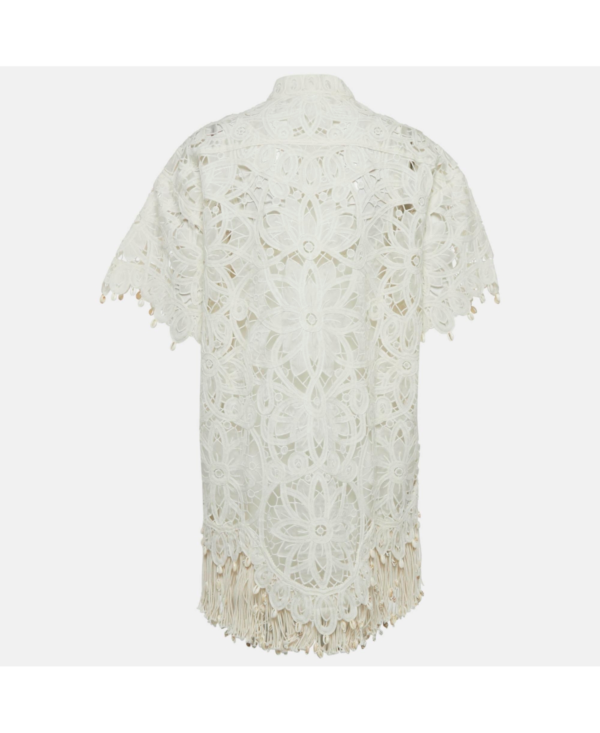 Pre-Owned Zimmermann Women's White Silk Lace Cut