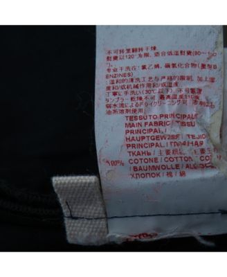 Women's Navy Blue Cotton Straight-Leg Trousers