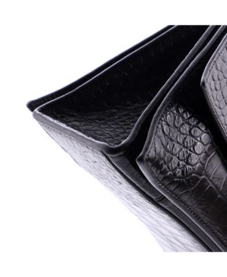 Medium Crush Chain Flap Bag Leather