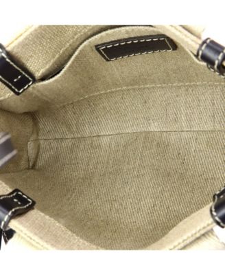 Mini Woody Convertible Tote Canvas with Leather