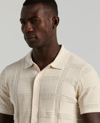 Men's Open Stitch Jacquard Shirt