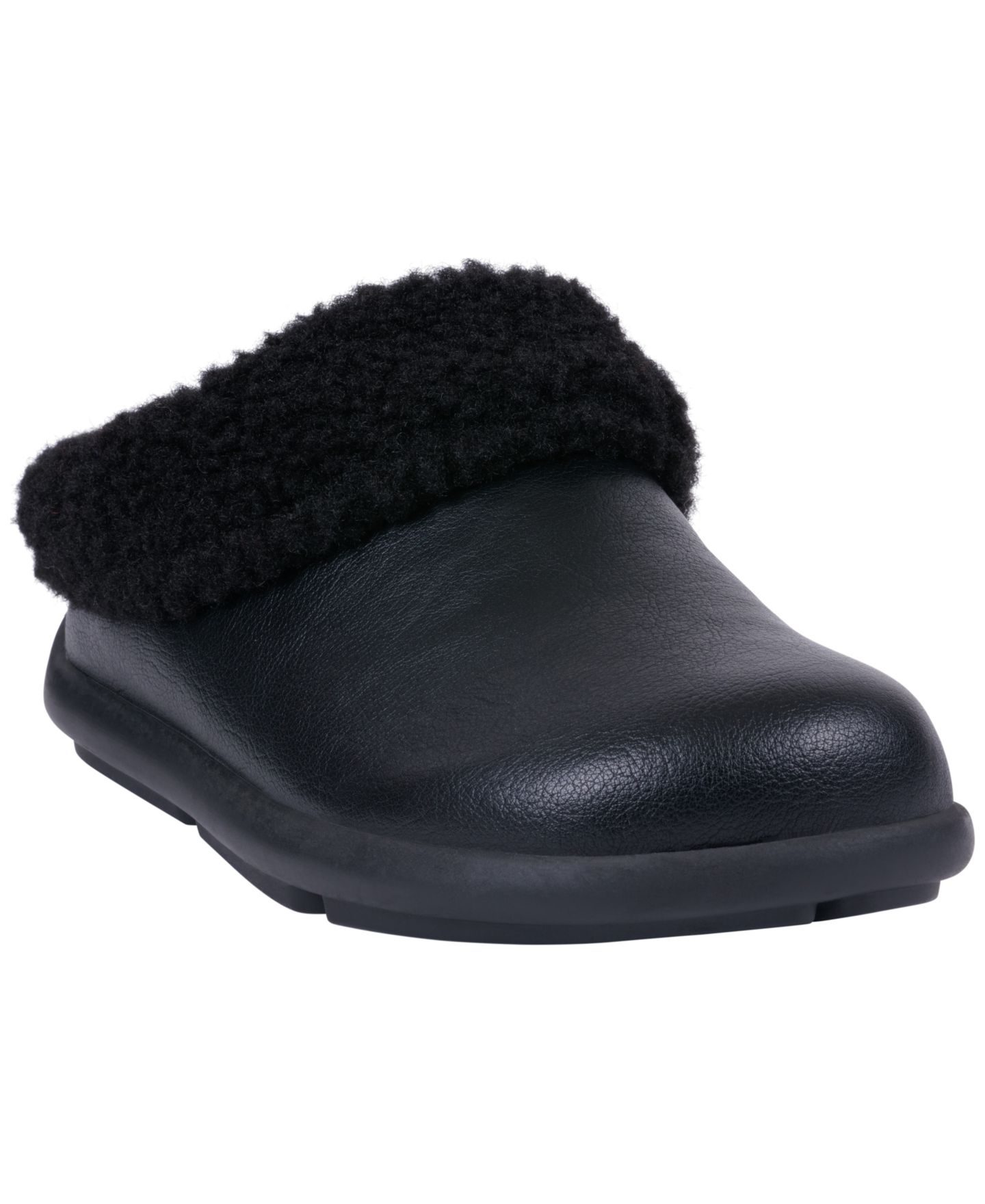 Женские тапочки GC Shoes Shari Cozy Slip On Slippers, цвет: Чёрный — фото 1